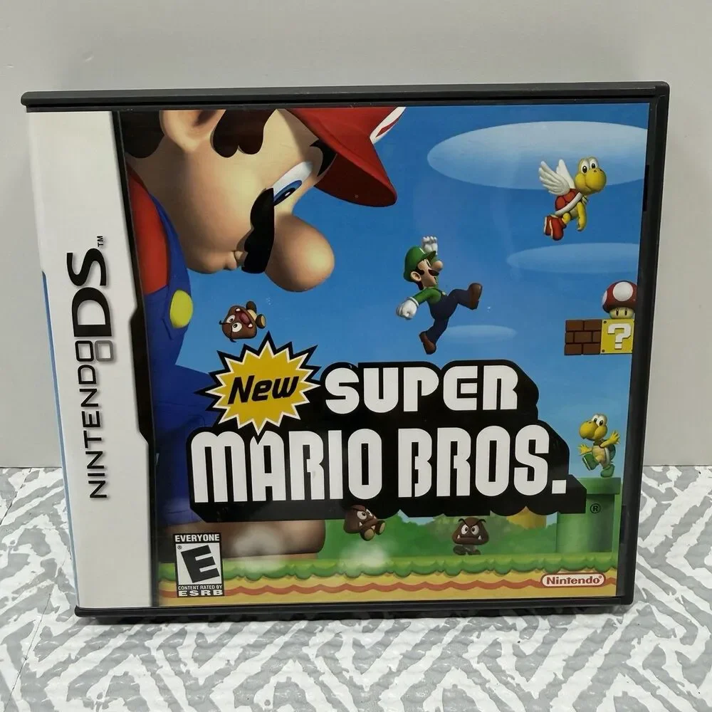New Super Mario Bros. (Nintendo DS, 2006) Complete CIB CLEAN TESTED w/ Inserts